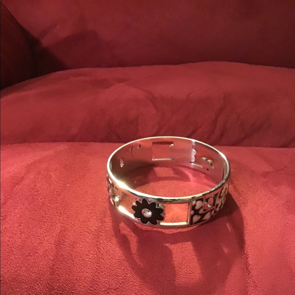 Black and white Brighton Bangle Bracelet
